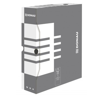 Pudło archiwizacyjne DONAU, karton, A4/80mm, szar