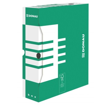 Pudło archiwizacyjne DONAU, karton, A4/80mm, ziel