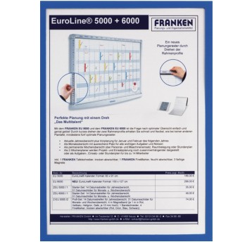 Ramka magnetyczna FRANKEN, A4, niebieska