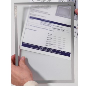 Ramka magnetyczna FRANKEN, A4, szara