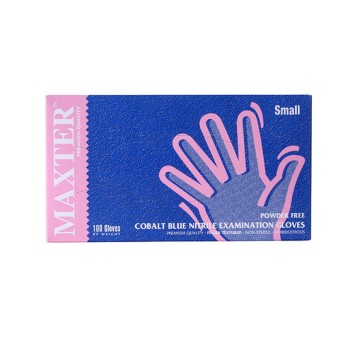 RĘKAWICE NITRYLOWE, MAXTER BLUE, 100 SZT ROZMIAR S