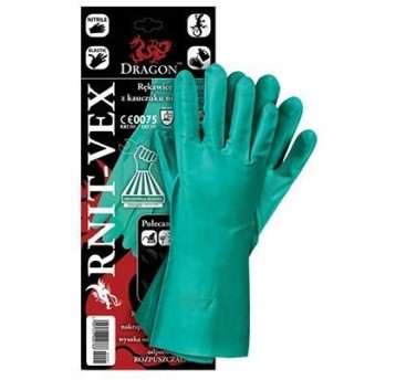 Rękawice REIS DRAGON RNIT-VEX Z gumowe zielone roz