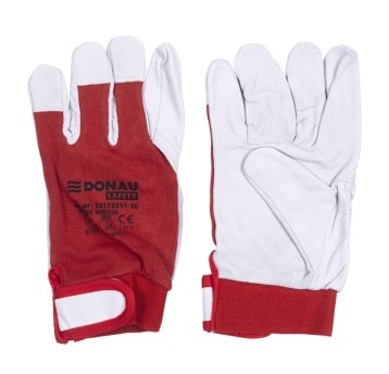 Rękawice robocze DONAU SAFETY sk. kozia rzep 10/XL