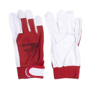 Rękawice robocze DONAU SAFETY skóra kozia rzep 8/M