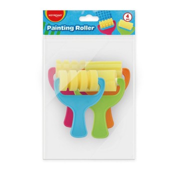 Rolka malarska dla dzieci KEYROAD, 4szt., gąbka,