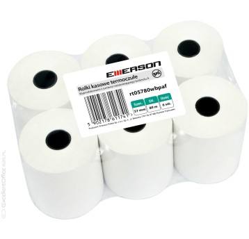 Rolki termiczne 57mmx80m (6szt) EMERSON rt05780wkb