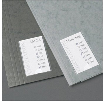 Samoprzylepne kieszenie na etykiety 3L 25x75mm 10