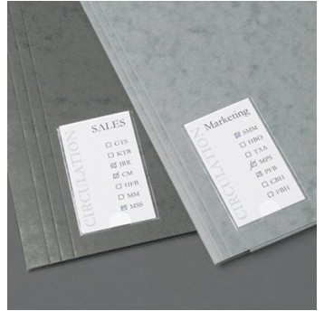 Samoprzylepne kieszenie na etykiety 3L 35x75mm 10