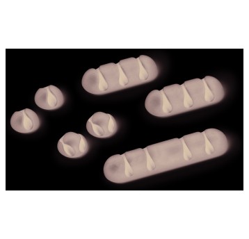 Samoprzylepne klipsy CAVOLINE CLIP 1 na 1 kabel,