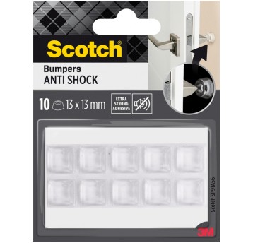 SCOTCH odbojniki kwadrat 13x13mm 10szt przezr.
