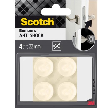 SCOTCH odbojniki okrągłe 22mm 4szt białe