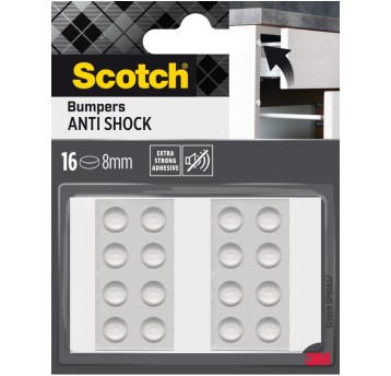 SCOTCH odbojniki okrągłe 8mm 16szt przezr.