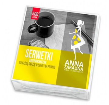 Serwetki ANNA ZARADNA, gastronomiczne, 15x15cm, 5