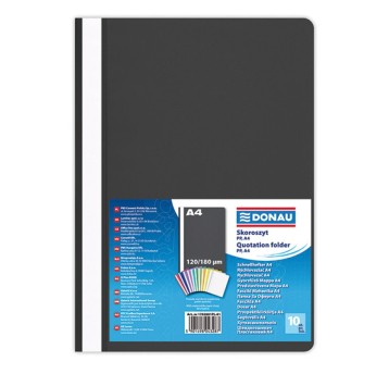 Skoroszyt DONAU, PP, A4, standard, 120/180mikr.,
