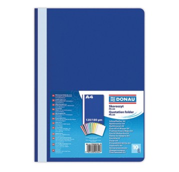 Skoroszyt DONAU, PP, A4, standard, 120/180mikr.,