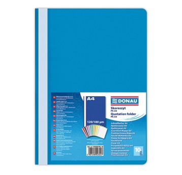 Skoroszyt DONAU, PP, A4, standard, 120/180mikr.,
