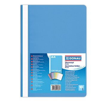Skoroszyt DONAU, PP, A4, standard, 120/180mikr.,