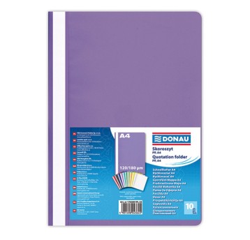 Skoroszyt DONAU, PP, A4, standard, 120/180mikr.,