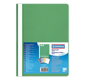 Skoroszyt DONAU, PP, A4, standard, 120/180mikr.,