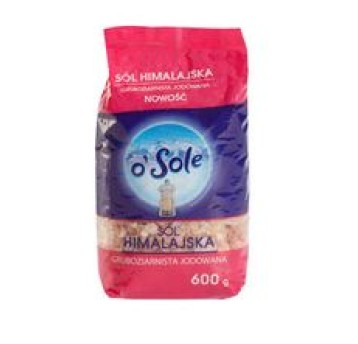 Sól himalajska gruboziarnista jodowana 600 g OSole