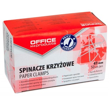 Spinacze krzyżowe OFFICE PRODUCTS, 41mm, 50szt.,