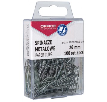 Spinacze metalowe OFFICE PRODUCTS, 26mm, w pudełk