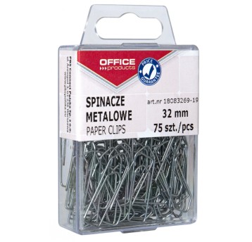 Spinacze metalowe OFFICE PRODUCTS, 32mm, w pudełk