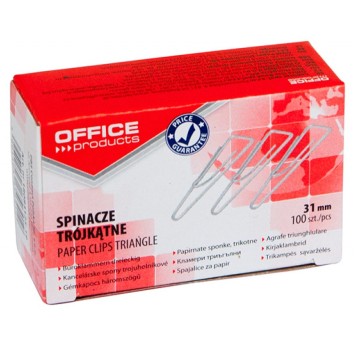 Spinacze trójkątne OFFICE PRODUCTS, 31mm, 100szt.