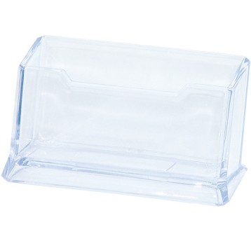 Stojak na wizytówki DONAU, polistyren, przeźroczy