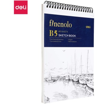 Szkicownik na spirali B5 FINENOLO 100g/m2 40 karte