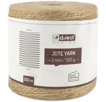 Sznurek jutowy 2mm / 250m szpula 500g. 800011 d.re