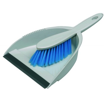 Szufelka+zmiotka VILEDA PRO szaro-niebieska