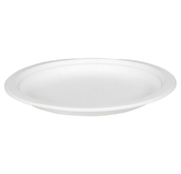 Talerz biodegradowalny 18 cm z trzciny cukrowej