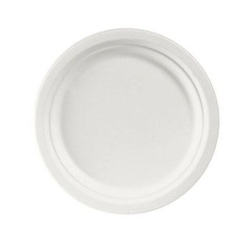 Talerz z Włókna 22 cm Biały 500 szt karton