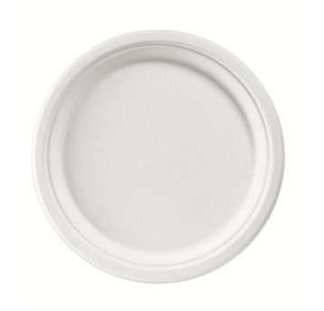 Talerz z Włókna 26 cm Biały 500 szt karton
