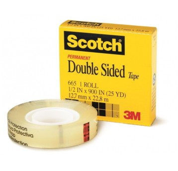 Taśma biurowa, dwustronna SCOTCH® (665), 12mm, 22,