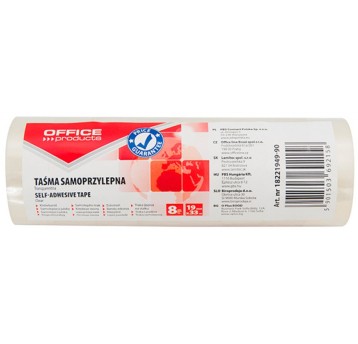 Taśma biurowa OFFICE PRODUCTS, 19mm, 33m, 8szt.,