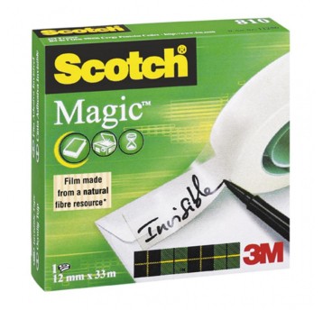 Taśma biurowa SCOTCH® Magic™ (810), matowa, 12mm,