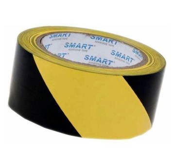 Taśma ostrzegawcza żółto-czarna 48mm x 25m SMART s