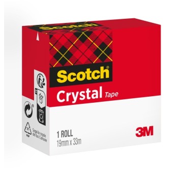 Taśma samoprzylepna SCOTCH® Crystal Clear (600), w