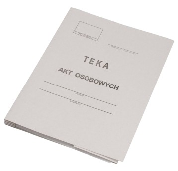 Teczka do akt osobowych A4 KIEL-TECH 350g