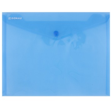 Teczka kopertowa DONAU zatrzask, PP, C5, 180mikr.
