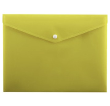 Teczka kopertowa na zatrzask A4 PP-113 żółta TT759