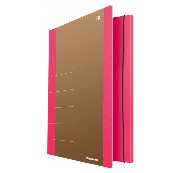 Teczka z gumką DONAU Life, Karton, A4, 500gsm, 3-