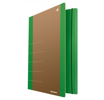 Teczka z gumką DONAU Life, Karton, A4, 500gsm, 3-