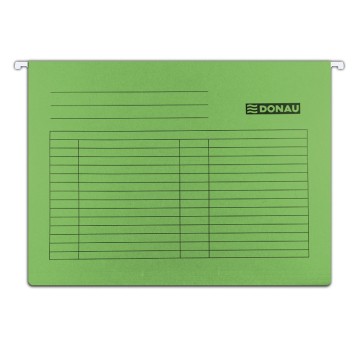 Teczka zawieszkowa DONAU, A4, 230gsm, zielona