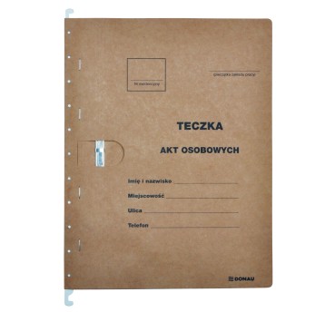 Teczka zawieszkowa DONAU na akta osobowe, wersja
