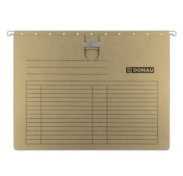 Teczka zawieszkowa DONAU z wąsem, A4, 230gsm, brą