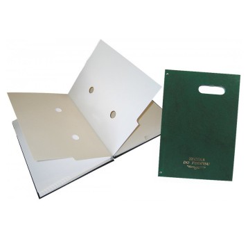 Teczki do podpisu 20k z okienkiem (zieleń) WARTA