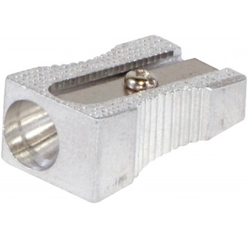 Temperówka DONAU, aluminiowa, pojedyncza, srebrna